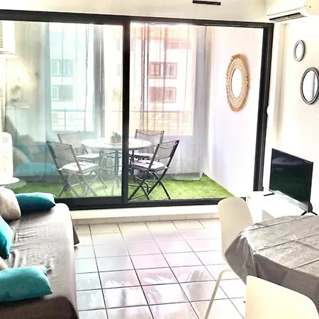 아파트 T2 Avec Loggia Au Cap D'agde, Acces Plage - Fr-1-769-2 아그
